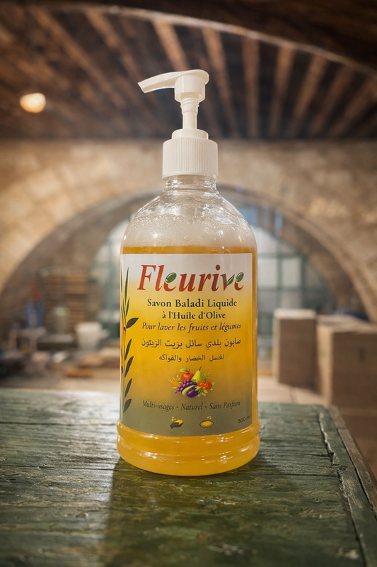 Fleurive – Traditional Baladi Liquid Soap with Olive Oil (300 ml)