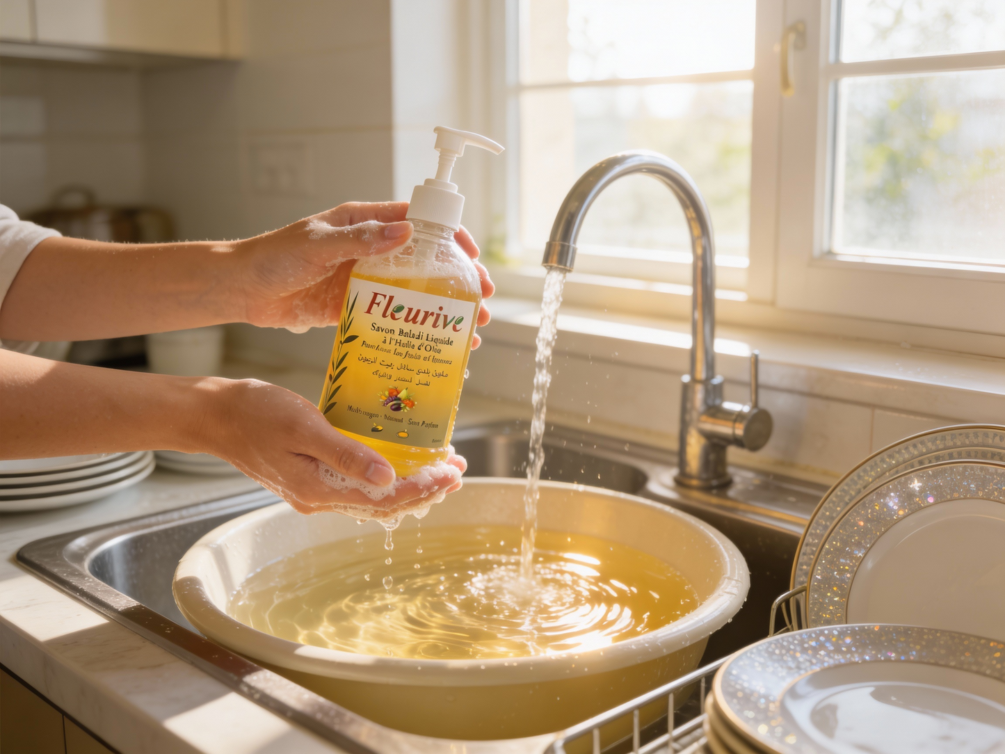 Fleurive – Traditional Baladi Liquid Soap with Olive Oil (300 ml)