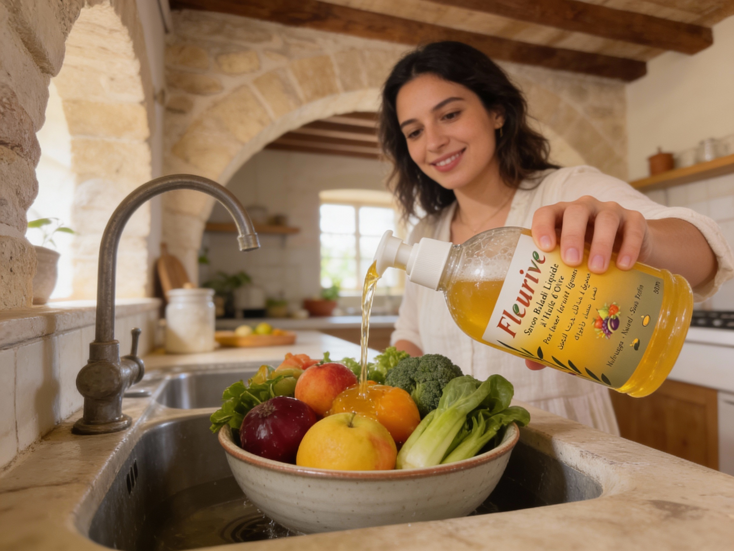 Fleurive – Traditional Baladi Liquid Soap with Olive Oil (300 ml)