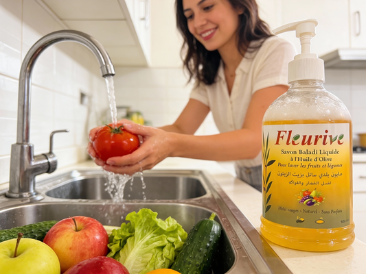 Fleurive – Traditional Baladi Liquid Soap with Olive Oil (500 ml)